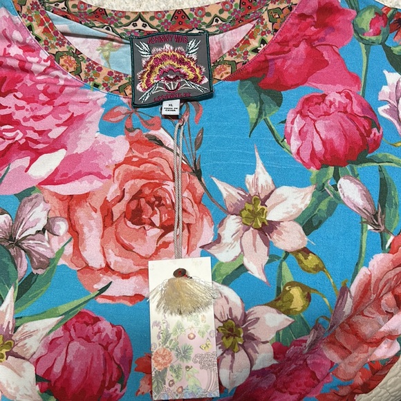 New Johnny was pink rose relaxed tee Xl - Picture 3 of 5